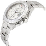 Tag Heuer Aquaracer Caliber 16 Automatic Chronograph White Dial Silver Steel Strap Watch for Men - CAY2111.BA0927 Authentic Buy Shop Now