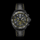 Tag Heuer Formula 1 Chronograph Senna Black Dial Black Leather Strap Watch for Men - CAZ101AJ.FC6487 Authentic Buy Shop Now