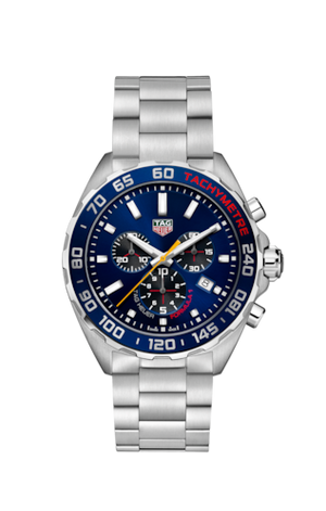 Tag Heuer Formula 1 Red Bull Racing Chronograph Blue Dial Silver Steel Strap Watch for Men - CAZ101AK.BA0842 Authentic Buy Shop Now