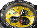 Tag Heuer Formula 1 Chronograph Yellow Dial Yellow Rubber Strap Watch for Men - CAZ101AM.FT8054 Authentic Buy Shop Now
