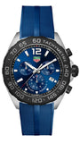 Tag Heuer Formula 1 Chronograph Blue Dial Blue Rubber Strap Watch for Men - CAZ101AV.FT8077 Authentic Buy Shop Now
