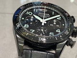 Tag Heuer Autavia Chronometer Flyback Chronograph Black Dial Black Leather Strap Watch for Men - CBE511C.FC8280 Authentic Buy Shop Now