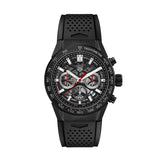 Tag Heuer Carrera Automatic Chronograph Black Dial Black Rubber Strap Watch for Men - CBG2A90.FT6173 Authentic Buy Shop Now