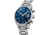 Tag Heuer Carrera Automatic Chronograph Blue Dial Silver Steel Strap Watch for Men - CBK2115.BA0715 Authentic Buy Shop Now