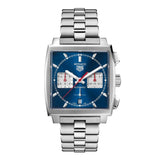 Tag Heuer Monaco Automatic Chronograph Blue Dial Silver Steel Strap Watch for Men - CBL2111.BA0644 Authentic Buy Shop Now