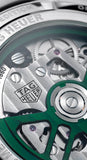Tag Heuer Carrera Automatic Chronograph Limited Edition Green Dial Silver Steel Strap Watch for Men - CBN2014.EB0240 Authentic Buy Shop Now