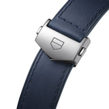 Tag Heuer Carrera Chronograph Blue Dial Blue Leather Strap Watch for Men - CBN201D.FC6543 Authentic Buy Shop Now
