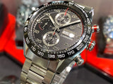Tag Heuer Carrera Chronograph Black Dial Silver Steel Strap Watch for Men - CBN2A1AA.BA0643 Authentic Buy Shop Now