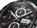 Tag Heuer Carrera Chronograph Black Dial Black Rubber Strap Watch for Men - CBN2A1AA.FT6228 Authentic Buy Shop Now