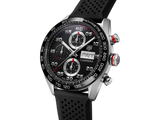 Tag Heuer Carrera Chronograph Black Dial Black Rubber Strap Watch for Men - CBN2A1AA.FT6228 Authentic Buy Shop Now