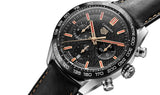 Tag Heuer Carrera Year of The Rabbit Automatic Chronograph Black Dial Black Leather Strap Watch for Men - CBN2A1L.FC6521 Authentic Buy Shop Now