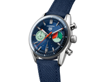 Tag Heuer Carrera Skipper Automatic Chronograph Blue Dial Blue Nylon Strap Watch for Men - CBS2213.FN6002 Authentic Buy Shop Now
