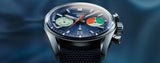 Tag Heuer Carrera Skipper Automatic Chronograph Blue Dial Blue Nylon Strap Watch for Men - CBS2213.FN6002 Authentic Buy Shop Now