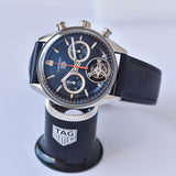 Tag Heuer Carrera Chronograph Black Dial Black Leather Strap Watch for Men - CBN201C.FC6542 Authentic Buy Shop Now
