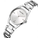 Calvin Klein Dainty Diamonds Silver Dial Sliver Steel Strap Watch for Women - K7L2314T Authentic Buy Shop Now