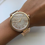 Michael Kors Skylar Rose Gold Dial Rose Gold Steel Strap Watch for Women - MK5868 Authentic Buy Shop Now