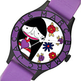 Marc Jacobs Marc White Dial Purple Silicone Strap Watch for Women - MBM5514 Authentic Buy Shop Now