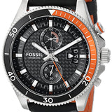 Fossil Wakefield Chronograph Black Dial Black Leather Strap Watch for Men - CH2953 Authentic Buy Shop Now