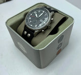 Fossil Retro Pilot Chronograph Black Dial Black Leather Strap Watch for Men - FS5806 Authentic Buy Shop Now