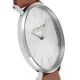 Coach Charles Silver Dial Brown Leather Strap Watch for Men - 14602152 Authentic Buy Shop Now