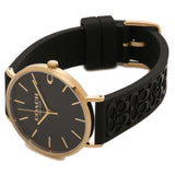 Coach Perry Black Dial Black Leather Strap Watch for Women - 14503333-C Authentic Buy Shop Now