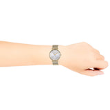 Coach Perry Silver Dial Gold Mesh Bracelet Watch for Women - 14503385 Authentic Buy Shop Now