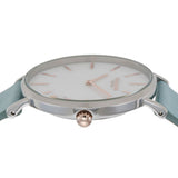Coach Perry Mother of Pearl White Dial Blue Leather Strap Watch for Women - 14503271 Authentic Buy Shop Now