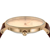 Coach Perry Gold Dial Brown Leather Strap Watch for Women - 14503331 Authentic Buy Shop Now
