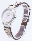 Coach Delancey White Dial Floral White Leather Strap Watch for Women - 14502760 Authentic Buy Shop Now