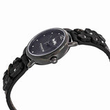 Coach Delancey Black Dial Black Leather Strap Watch For Women - 14502816 Authentic Buy Shop Now