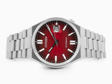 Citizen Tsuyosa Automatic Red Dial Silver Steel Strap Watch For Men - NJ0150-56W Authentic Buy Shop Now