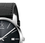 Calvin Klein City Quartz Black Dial Black Leather Strap Watch for Men - K2G2G1C3 Authentic Buy Shop Now