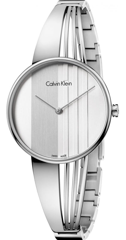 Calvin Klein Drift Silver Dial Silver Steel Strap Watch for Women - K6S2N116 Authentic Buy Shop Now