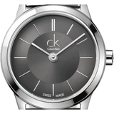 Calvin Klein Minimal Grey Dial Silver Mesh Bracelet Watch for Women - K3M23124 Authentic Buy Shop Now