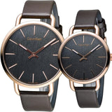 Calvin Klein Even Grey Dial Brown Leather Strap Watch for Women - K7B236G3 Authentic Buy Shop Now