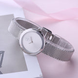 Calvin Klein Firm White Dial Silver Mesh Bracelet Watch for Women - K3N23126 Authentic Buy Shop Now