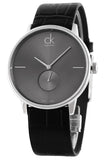 Calvin Klein Accent Black Dial Black Leather Strap Watch for Men - K2Y211C3 Authentic Buy Shop Now