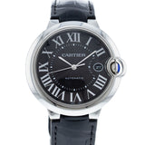 Cartier Ballon Bleu De Cartier Black Dial Black Leather Strap Watch for Men - WSBB0003 Authentic Buy Shop Now