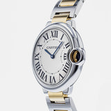 Cartier Ballon Bleu Silver Dial Two Tone Steel Strap Watch for Unisex Watch - W69008Z3 Authentic Buy Shop Now