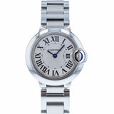 Cartier Ballon Bleu De Cartier White Dial Silver Steel Strap Watch for Women - W69010Z4 Authentic Buy Shop Now