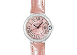 Cartier Ballon Bleu De Cartier Pink Dial Pink Leather Strap Watch for Women - WSBB0007 Authentic Buy Shop Now