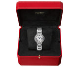 Cartier Ballon Bleu De Cartier Diamonds White Dial Silver Steel Strap Watch for Women - W4BB0015 Authentic Buy Shop Now