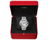 Cartier Ballon Bleu De Cartier Silver Dial Silver Steel Strap Watch for Men - WSBB0049 Authentic Buy Shop Now