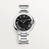Cartier Ballon Bleu de Cartier Black Dial Silver Steel Strap Watch for Men - W6920042 Authentic Buy Shop Now