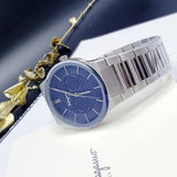 Salvatore Ferragamo Sapphire Blue Dial Silver Steel Strap Watch for Men - SFHP006-20 Authentic Buy Shop Now