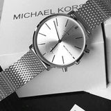 Michael Kors Jaryn Silver Dial Silver Mesh Bracelet Watch for Men - MK8541 Authentic Buy Shop Now