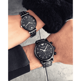 Emporio Armani Luigi Chronograph Black Dial Black Stainless Steel Watch For Men - AR1507 Authentic Buy Shop Now