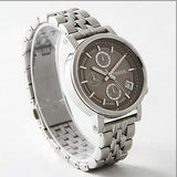Fossil Boyfriend Chronograph Brown Dial Silver Steel Strap Watch for Women - ES3747 Authentic Buy Shop Now
