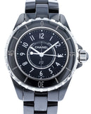 Chanel J12 Quartz Ceramic Black Dial Black Steel Strap Watch for Women - J12 H0682 Authentic Buy Shop Now