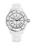 Chanel J12 Ceramic White Dial White Steel Strap Watch for Women - J12 H0968 Authentic Buy Shop Now